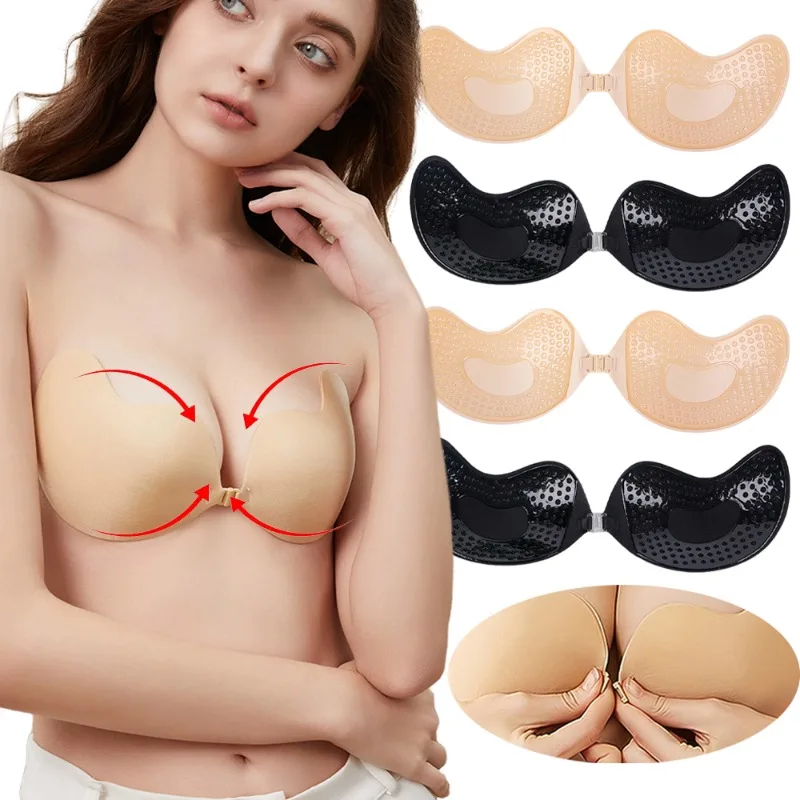 1/2Pc Invisible Push Up Bra Su - Plunge Bra Push Up recension och pris
