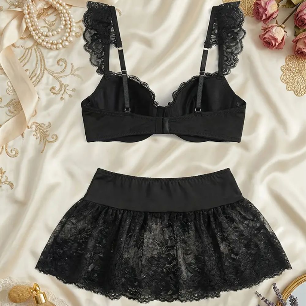 Fashion Open Design Sexy Lace  - Sheer Mesh Bra recension och pris