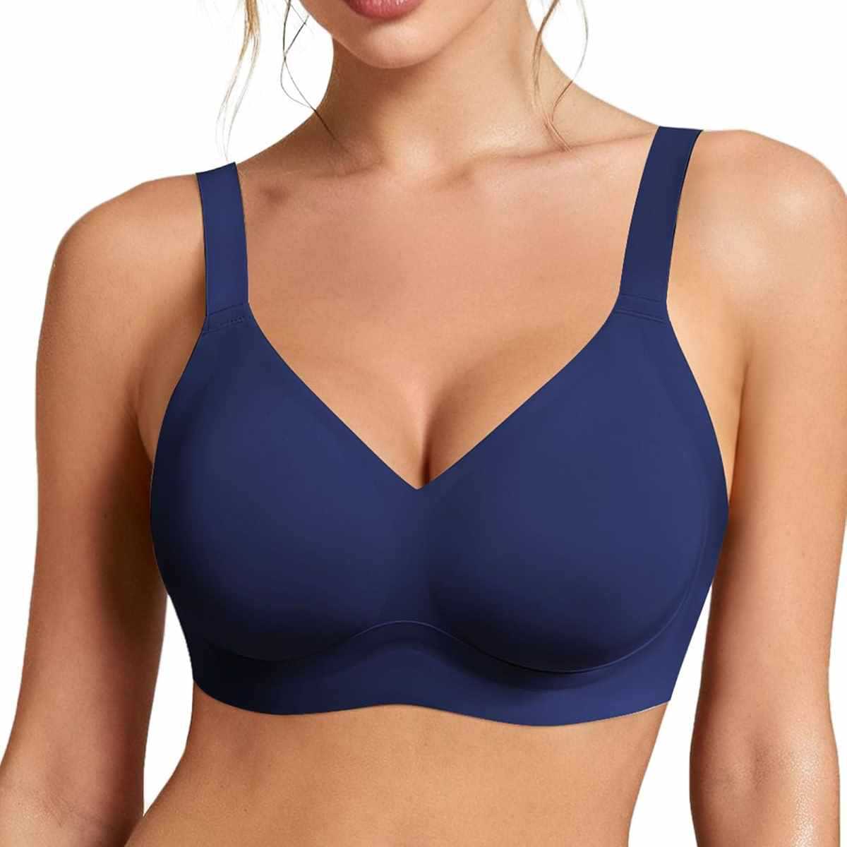 Women's Seamless Wire-free Bra - Plunge Bra Push Up recension och pris