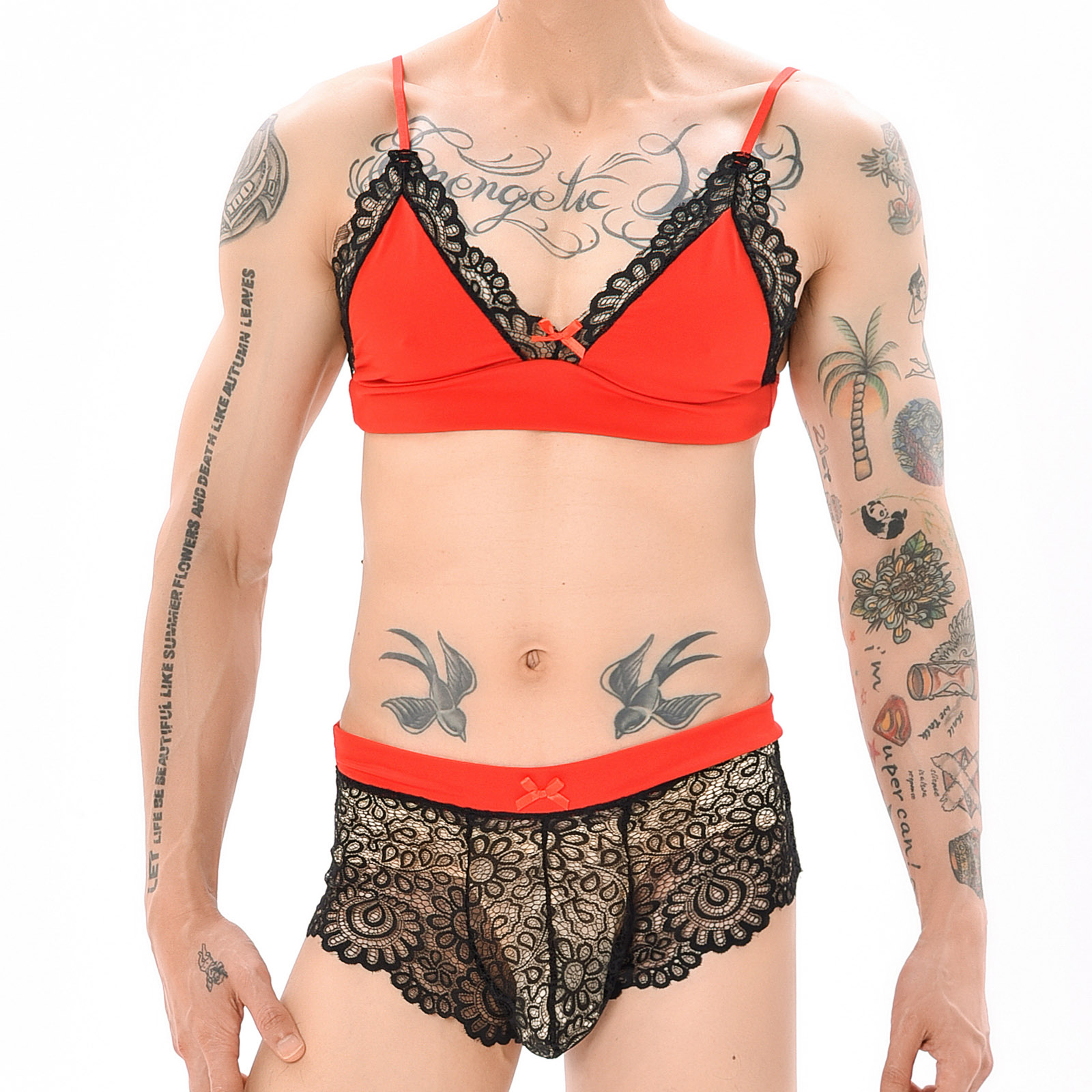 Men Sexy Crossdressing Erotic  - Sheer Mesh Bra recension och pris